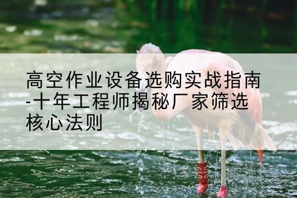 五大连池剪叉式升降机厂家-高空作业设备选购实战指南-十年工程师揭秘厂家筛选核心法则